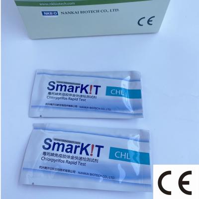 China Pesticide Chlorpyrifos Rapid Test Kit in vegetable and Fruit for sale