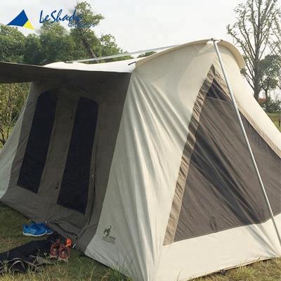 China Straight Tying Type Cotton Canvas Middle East Spring Bar Tents Waterproof Cable Bow Lounge Tent For Sale for sale