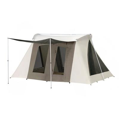 China UV-resistant spring canvas cotton canvas cable canvas arch tent luxury family glamping tents for sale for sale