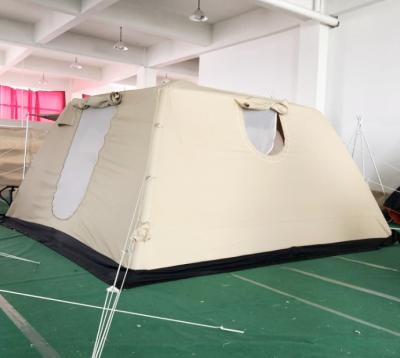 China best quality custom outdoor inflatable camping tent canvas cotton air UV-resistant inflatable family tent for sale