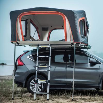 China Straight Tying Type Car Roof Top Light Hard Roof SUV Shell Tent Rooftop Tent 4 Person Top Tent for sale