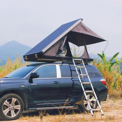 China Trigon/V-type ground triangle hardshell car roof nail camping hardtop automatic roof top tent aluminum roof top tent for sale