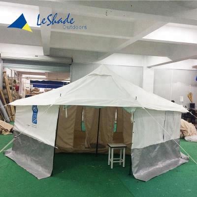 China UV-Resistant High Quality Family Emergency UN Relief Camp Framed Tent for sale