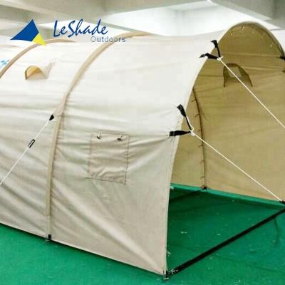 China Tube Type Tent Stake Relief Cotton Canvas Travel Tunnel Outdoor Camping Tent for sale