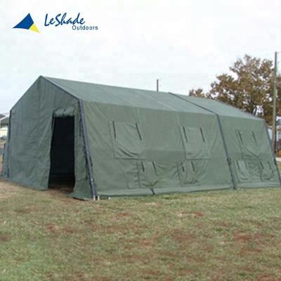 China Water Proof / Durable Large 20 Person Tent For Army Cotton Canvas Military Tent for sale