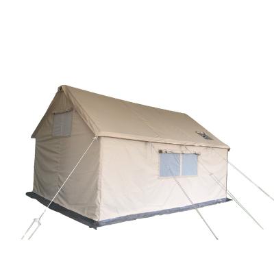 China professional UV-resistant outdoor family camping used cotton canvas wall tent luxury glamping safari tent for sale