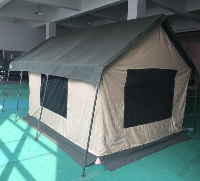 China best quality safari tent family camping outdoor glamping tents UV-resistant cotton canvas water proof for sale