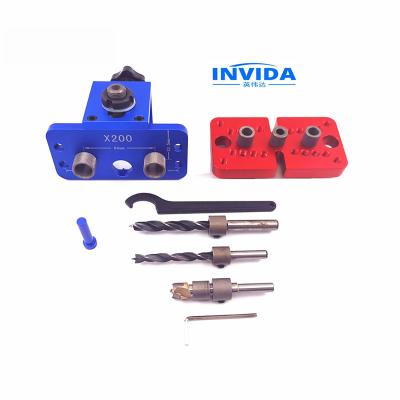 China IVD-1011 Convenient 3 in 1 Woodworking Jig Hole Drill Punch Positioner Kit Guide Marker Broaching Carpentry Placing Tools for sale