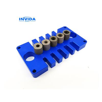 China High Quality Woodworking Jig IVD-1019 3 In1 Woodworking Jig Kit 6/7/8/9/10mm Tenon Puncher Broaching Pin Jig for sale