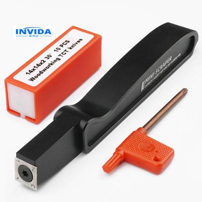 China IVD-2006 Portable Deburring Tool Trimming Wood Knife Mini Carbide Scraper Glue Scraper Turning Knifef For Lathe Woodworking Turning Tool for sale