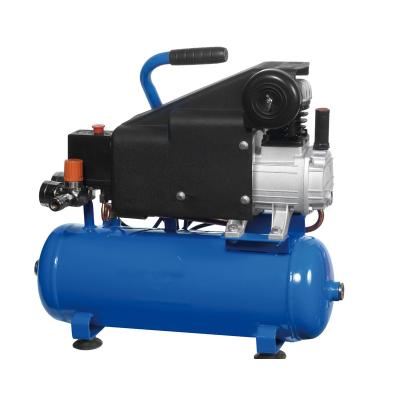 China Hot Selling Lubricated Amazon 1hp 9L Portable Piston Direct Driven Air Compressor for sale