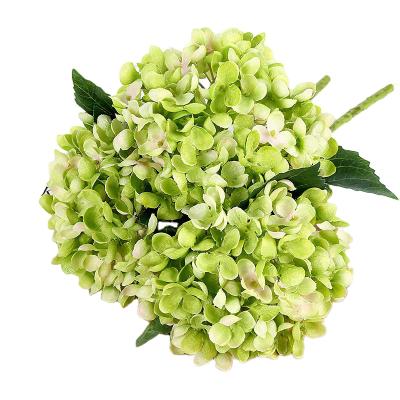 China High Quality Stem Hydrangea Silk Artificial Flowers Home Hydrangea Wedding Home Decoration for sale