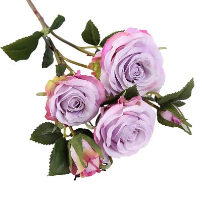 China 2021 New Arrival Rose Bouquet Flower Stem Artificial Home Flowers Valentine Day Wedding Gift for sale