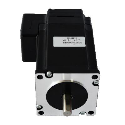 China NEMA 23 84mm 3A Integrated Stepper Motor And Driver PLC Control 57HS8430D8EI for sale