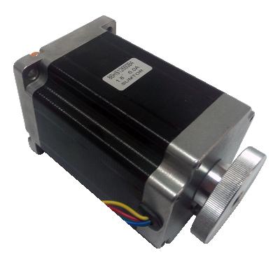 China High torque for CNC machine 98mm NEMA 6A 34 double shaft with hand wheel flat stepper motor 220v 86HS9860B4JSL for sale