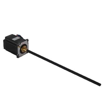 China 76mm Motor Length 1.8N.m Holding Torque 300mm Shaft Length Threaded Rod NEMA 23 Liner Stepper Motor 57HZ3030T8C for sale