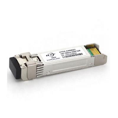 China 10GBASE HTF Competitive Price 10G ZR 1550nm with CDR SFP+ Data Center 80KM SFP+ fiber transceiver module 10g 80km sfp+ for sale