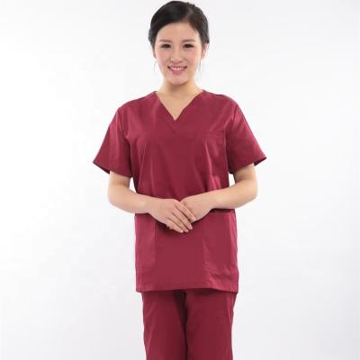 China Wholesale Hospital V-Neck Doctor and Nurse Uniform Wholesale Custom Sleeveless Short Clinic Medical Scrubs Medical Uniforms Scrubs for sale