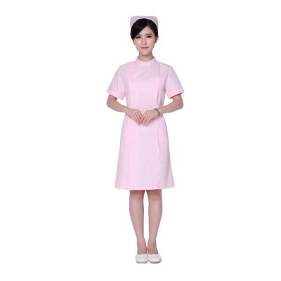 China Hospital Nurse Uniform Slim Fitted Dress Nursing Hospital Staff Fabrics Work Wear for sale