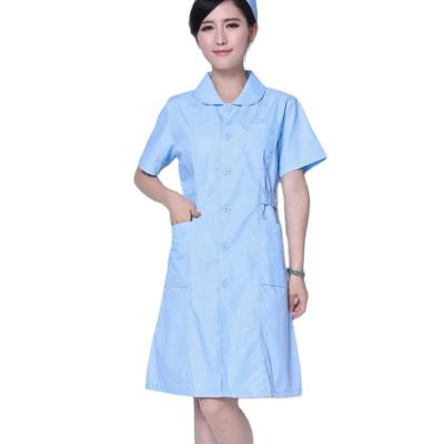 China New Style Hospital Sleeve Shorts Clinic Stretchy Doctor Nurse Medical Nursing Scrub Uniforms Dress for sale