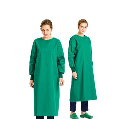 China Wholesale Green Waterproof And Antistatic Surgical Gown Doctor Gown Operating Room Surgical Uniform for sale