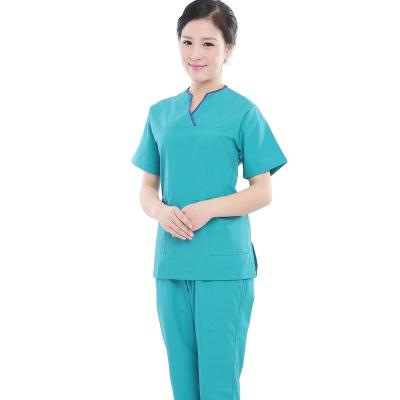 China Cheap Unisex Blue Nurse Nursing Uniforms Set New Hospital Professional Styles For Nurses for sale