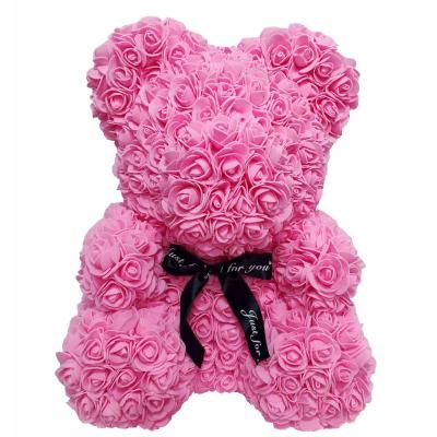 China decorative flowers & Braids Popular And Premium Wholesale Foam/PE Rose Bear For Valentines Day Gifts for sale