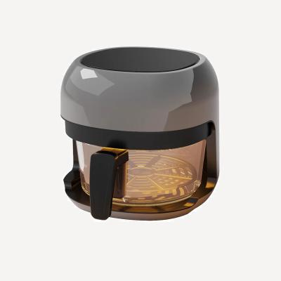 China Hotel Design Stylish Video Temperature Fit 4L Glass Pot Oil Free Air Fryer for sale