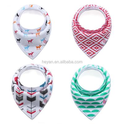 China Antibacterial Hot Fashion 4pcs In Baby Bandana Drool Set Bibs for sale