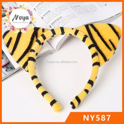 China Animal fabric ears hair band, cosplay hair band, tiger ears headbands for sale