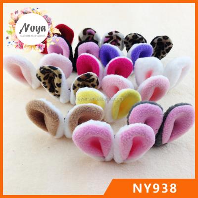 China Lovely Girls Bunny Ears Hair Clips French Plush Ears Animal Hair Clips for sale