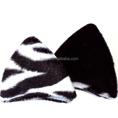 China Cosplay Fashion Zebra Ears Hair Clips Plush Cat Ears Animal Hair Clips for sale