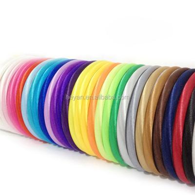 China Plastic Cheap Sale Satin Covered Bulk Plastic Headbands for sale