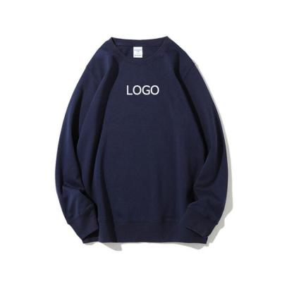 China Breathable Customize Logo S-3XL O-Neck Solid Color Adults Long Sleeve Casual Sports Sweatshirt for sale