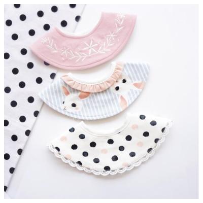 China Fashion Cotton Babies Infants Toddlers Washable Cute Bibs for sale