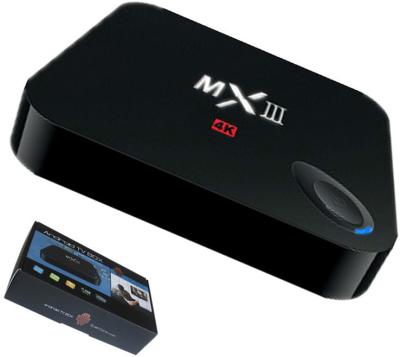 China Quadrilátero-Núcleo esperto WiFi Media Player de Amlogic S802 do andróide 4,4 da caixa da tevê MXIII 4K à venda