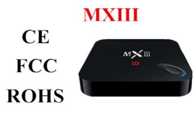 China MXIII Smart TV Box Media Player Bluetooth 2G / 8G Amlogic S802 Quad Core 2.0GHz for sale