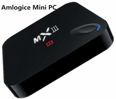 Cina Scatola BT4.0, mini contenitore del Quadrato-Centro S802 TV del PC MXIII di Amlogic di film di HD mini di pc TV di androide in vendita