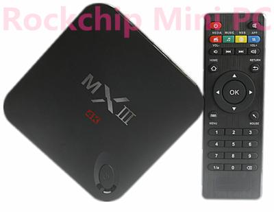 Chine mini boîte 1080P du Quadruple-noyau TV du PC MXIII Amlogic S802 de 1G/8G Amlogic à vendre