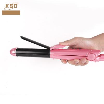 China Professional Pink Household Steam Hair Straightener Customized Hair Straightener Hair Flat Iron for sale