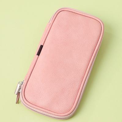 China 2021 Normal Wholesale Custom Logo Makeup Brush Bag PU Bag Ready Running Makeup Tools Packaging Cosmetics Bag for sale