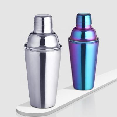 China Viable Creation Factory Direct Customizable Color Plating Inner Cover Stainless Steel Cocktail Shaker With Waterproof Ring for sale