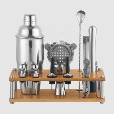 China Viable Bartender Cocktail Making Kit Creation Factory 16Pcs Quality Stainless Steel Barware for sale