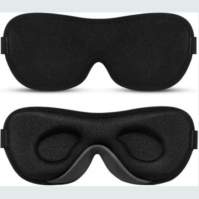 China PORTABLE 3D Contoured 100% Block All Lightweight Memory Foam Sleep Eye Mask for sale