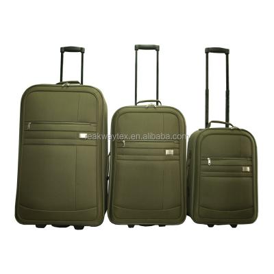 China Polyester China Factory Supply 3pcs Eva Trolley Luggage Sets for sale