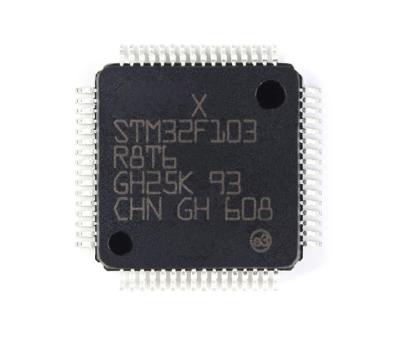 China STM32F103R8T6 Electronics Stock Microcontroller IC MCU STM32F Standard 32-Bit ARM Cortex M3 RISC 64KB 2.5V/3.3V Flash 64-Pin LQFP STM32F for sale