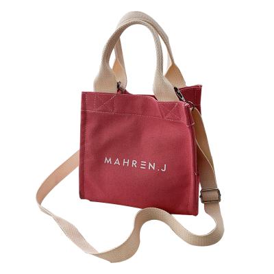 China Custom High Quality Canvas Handled Tote Bag Eco-Friendly Tote Bags Reusable Shopping Bags Wholesale for sale