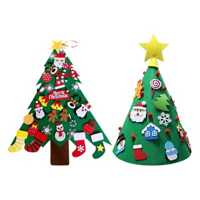 China Wholesale Custom Felt Indoor/Dorm/Hallway/Dining Room Christmas Tree Ornaments For Kids, Christmas Gifts, Door Hanging Decorations for sale