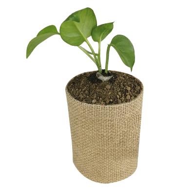 China Wholesale Promotion Eco-friendly Garden Pots Flower Nursery Production Office Home Grow Plant Jute Grow Bags for sale