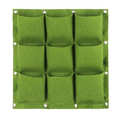 China Hydroponics 9 18 Pockets Maker Vertical Hanging Felt Garden Grow Bags Amazon Hot Sale High Quality Felt Garden Growing Bags for sale